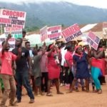 Akyem Kwabeng residents demo against Okyehene over chieftaincy dispute