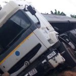 ?House, 3 shops crushed by articulated truck at Essamang