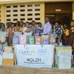QLZH donates textbooks to Madina Fire Armour Basic JHS