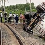 Locomotive engine crashes into GOIL fuel tanker at Takoradi