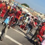 Residents demo against malfunctioning Awoshie highway traffic lights