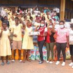 Arsenal Ladies Ghana gives to Mampong deaf school