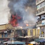 Fire guts 3-storey building at Aboabo Station …destroys 30 stores, items worth thousands of cedis