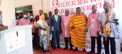 Alhaji Mahama Asei Seini (in suit) with other dignitaries.
