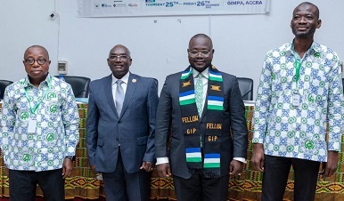 Mr Asenso-Boakye (second from right) with members