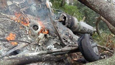 • The helicopter had just taken off from the army base in Sulur when it crashed