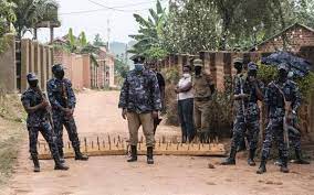 Security forces surround the residence of Bobi Wine