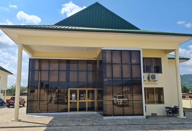 • Front view of the Juapong District office