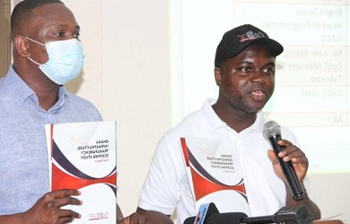 Mr Aidoo (right) speaking at the event