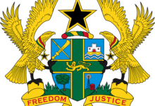 • Coat of arms of Ghana