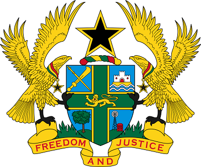 • Coat of arms of Ghana