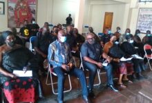 • (inset) Nana Otuo Siriboo II addressing the members Photo Samuel Opare Lartey