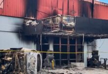 • The fire broke out after the brawl at the Double O club in the city of Sorong in West Papua