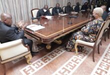 President Akufo-Addo addressing Apiate Fundraising Committee at the Jubilee House