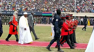 President returns from inaugural ceremony of The Gambia President, Adama Barrow