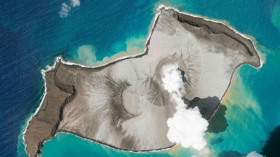 the Hunga-Hunga Ha'apai volcano erupted on Saturday