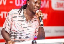 Stonebwoy addressing participants at the event