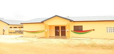 Elimination of schools under trees 17 new schools completed …under VALCO Fund ‘Zero schools under trees project’