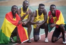 • Ghana's 4x100 relay team