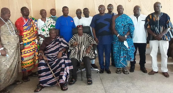 Nii Ashitey (fourth from right) with the Regional House of Chiefs