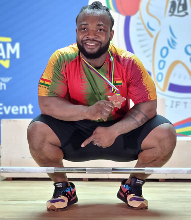 Forrester Osei full of smiles after clinching gold