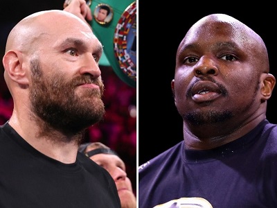 Fury (left) and Whyte set to meet on April 23