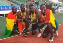 • Ghana's 4×400 relay team