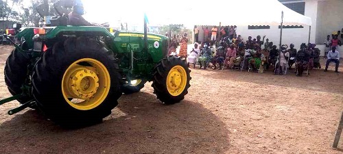 One of the tractors for rice production