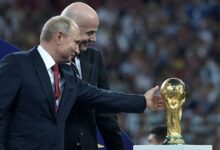 Flashback: Russian Vladimir Putin (right) and President FIFA President Gianni Infantino during the FIFA 2018 World Cup tournament hosted by Russia