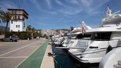 The yacht (not pictured) was docked in Majorca when the mechanic opened valves in its engine room