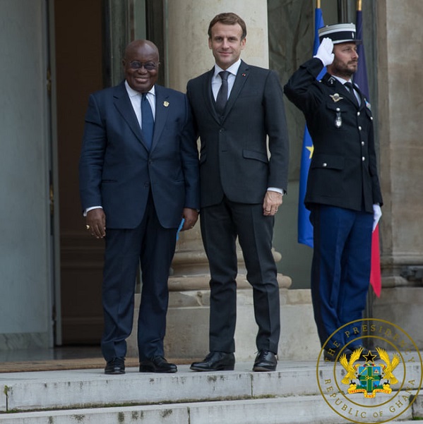 President Akufo-Addo with France President Macron