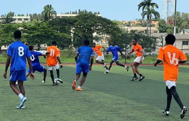 • An action game between OpenLabs Ghana and Bluecrest College at the weekend
