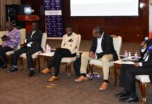 Dr Eric Oduro Osae(right) among other panelists speaking at the forum