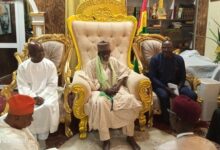 The Chief Imam, Dr Sharubutu with Dr Ofosu Asare (right) and Dr Emmanuel Owusu Ansah (left)