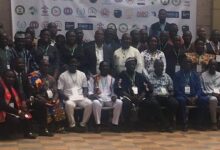 Members of GNAAP, Mr Gyan Owusu and other dignitaries