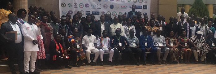 Members of GNAAP, Mr Gyan Owusu and other dignitaries