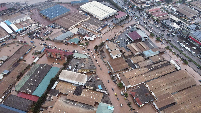 Torrential rains flood Accra again! …disrupt economic activities, wreak havoc on infrastructure