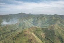 Hills in Djugu Territory, Ituri Province, northeastern DR Congo where 35 people were killed in a gold mine