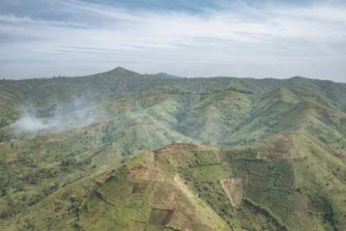 Hills in Djugu Territory, Ituri Province, northeastern DR Congo where 35 people were killed in a gold mine