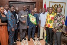 President Akufo Addo (with title) with the GBA delegation