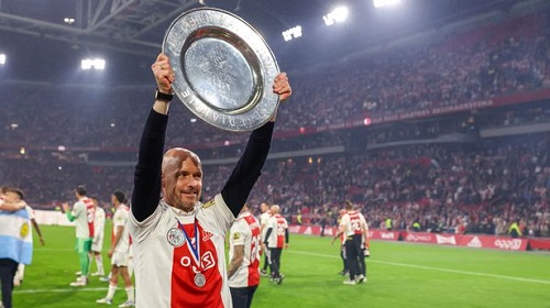 Ten Hag signed his Ajax career off with a trophy after delivering his side the Eredivisie title