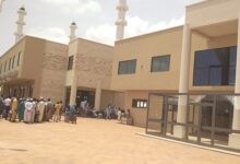 The pictures below shows the exterior and interior views of the mosques