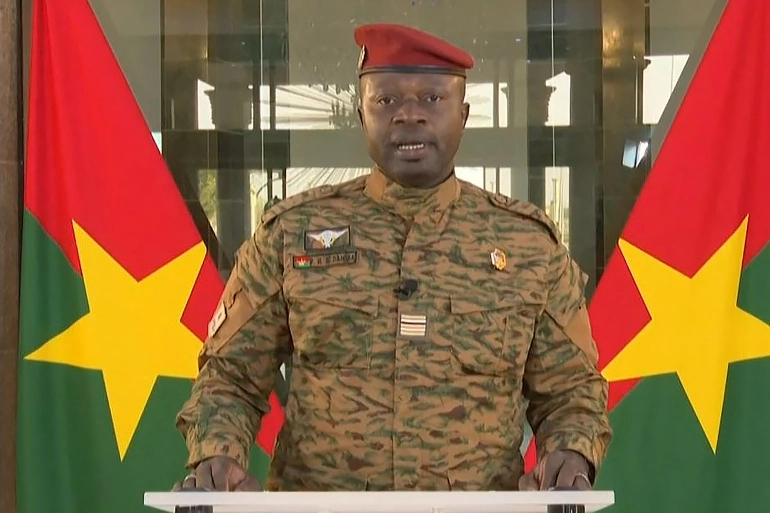 Interim President of Burkina Faso Lt Col Paul-Henti Damiba