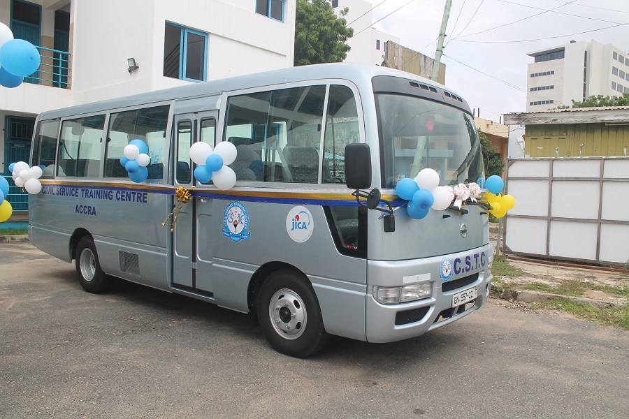 JICA presents 30-seater bus to Civil Service Training Centre
