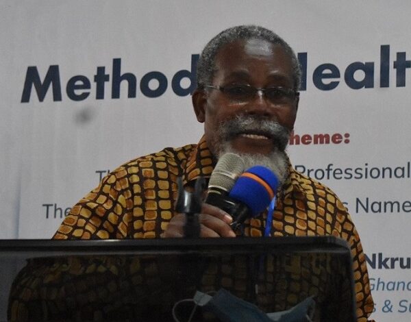 Dr. John Nkrumah-Mills (inset) addressing participants