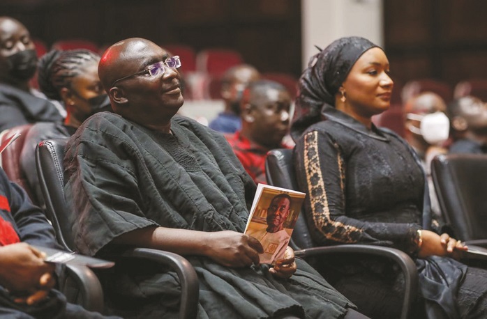 Vice President Dr Bawumia and the wife seated during the memorial service