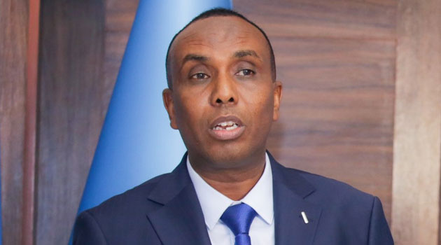 Somalia Prime Minister Hamza Abdi Barre