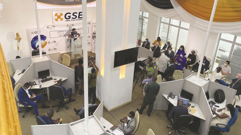 AThe trading floor of the GSE