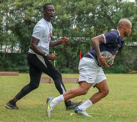 Daitey (right) – Hearts new physical trainer