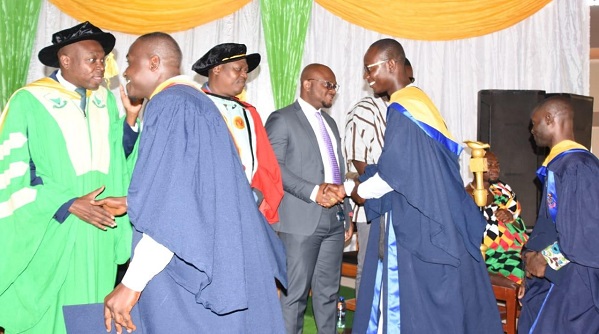 • Some of the first class graduands being congratulated